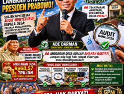 Dukung Langkah Strategis Presiden Prabowo, Sekjen GPNI Desak Audit Menyeluruh Kepala Desa: Pastikan Anggaran Desa Terserap Penuh untuk Kesejahteraan Rakyat
