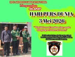 Hari Pers Dunia 2026, AKPERSI Toba: Pers Bebas Adalah Kebutuhan, Bukan Ancaman
