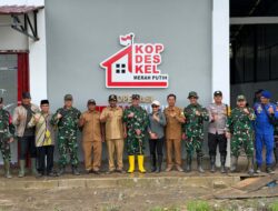 Dandim 0401/Muba Letkol Inf Dimas Kurniawan Kunjungi Lokasi Koperasi Desa Merah Putih di Kecamatan Lalan