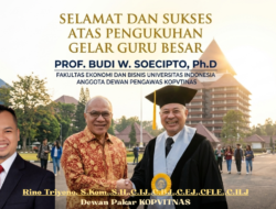 Prof. Budi W. Soecipto Raih Gelar Guru Besar UI, KOPVITNAS Beri Apresiasi Tinggi