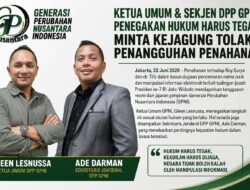 Ketua Umum & Sekjen DPP GPNI: Penegakan Hukum Harus Tegas; Minta Kejagung Tolak Penangguhan Penahanan