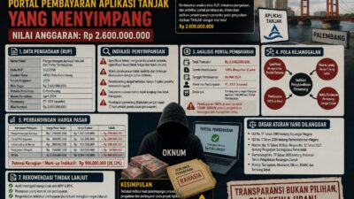 RUP 2026 Bapenda Palembang Jadi Sorotan, AKPERSI Dorong Evaluasi Pengadaan Aplikasi Senilai Rp2,6 Miliar
