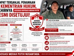 Dapat Pengesahan Kementerian Hukum, Asosiasi Merah Putih Nusantara Perkuat Konsolidasi 400 Ribu Pengurus Kopdes