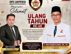 Ketua Komisi III DPRD Majalengka H. Iing Misbahuddin Berulang Tahun ke-48, DPC AKPERSI Beri Ucapan Khusus