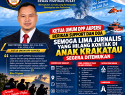 Lima Jurnalis Masih dalam Pencarian, Ketua Umum DPP AKPERSI Berikan Dukungan untuk Tim SAR dan Keluarga