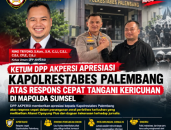 Kapolrestabes Palembang Dapat Apresiasi Ketum AKPERSI atas Respons Cepat Pascakericuhan