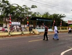 Hadir di Jam Sibuk, Sat Samapta Polres Aceh Timur Beri Rasa Aman Warga Lewat Strong Point
