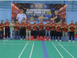 Merajut Prestasi Lewat Lapangan Hijau: Wakapolda Aceh Resmi Membuka Turnamen Bulutangkis Dansatbrimob Cup 2026